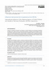 Research paper thumbnail of Influencia internacional de la experiencia de la AEVAL / International influence of the National Agency of Public Policies and Quality of Services Evaluation (AEVAL) experience