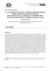 Research paper thumbnail of Late Bronze Age Seal-Amulet Like Pyramidal Object From Kocapınar Höyük(Elmalı/Antalya): A Critical Contribution to the Archaeology of Pre-Classical Lycia