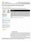 Research paper thumbnail of ROLE OF SOCIAL MEDIA IN PROMOTING LESS POPULAR SPORTS