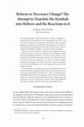 Research paper thumbnail of Access at JSTOR, https://www.jstor.org/stable/48736060:  Reform or Necessary Change ? The Attempt to Translate the Ketubah into Hebrew and the Reactions to it