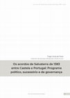 Research paper thumbnail of Os acordos de Salvaterra de 1383 entre Castela e Portugal: Programa político, sucessório e de governança