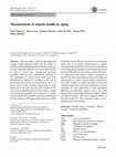 Research paper thumbnail of Measurement of muscle health in aging