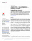 Research paper thumbnail of Rugby game performances and weekly workload: Using of data mining process to enter in the complexity