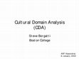 Research paper thumbnail of Cultural domain analysis