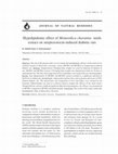 Research paper thumbnail of Hypolipidemic Effect of Momordica charantia Seeds Extract on Streptozotocin-induced Diabetic Rats