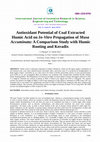 Research paper thumbnail of Antioxidant Potential of Coal Extracted Humic Acid on In-Vitro Propagation of Musa Accuminata: A Comparison Study with Humic Rooting and Keradix