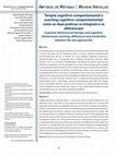 Research paper thumbnail of Cognitive-behavioural therapy and cognitive-behavioural coaching: differences and similarities between the two approaches