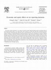 Research paper thumbnail of Economic and equity effects on tax reporting decisions