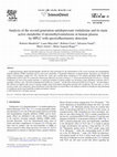 Research paper thumbnail of Analysis of the second generation antidepressant venlafaxine and its main active metabolite O-desmethylvenlafaxine in human plasma by HPLC with spectrofluorimetric detection