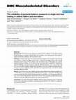 Research paper thumbnail of The reliability of postural balance measures in single and dual tasking in elderly fallers and non-fallers