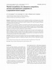 Research paper thumbnail of Marital resemblance for obsessive–compulsive, anxious and depressive symptoms in a population-based sample