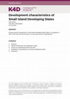 Research paper thumbnail of Development Characteristics of Small Island Developing States