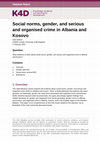 Research paper thumbnail of Social Norms, Gender, and Serious and Organised Crime in Albania and Kosovo