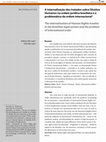 Research paper thumbnail of A internalização dos tratados sobre Direitos Humanos na ordem jurídica brasileira e a problemática da ordem internacional