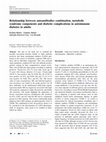 Research paper thumbnail of Relationship between autoantibodies combination, metabolic syndrome components and diabetic complications in autoimmune diabetes in adults