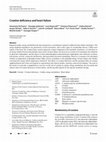 Research paper thumbnail of Creatine deficiency and heart failure