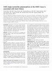 Research paper thumbnail of S38G single-nucleotide polymorphism at the KCNE1 locus is associated with heart failure