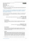 Research paper thumbnail of COVID-19 y participación ciudadana local en España: evaluación desde la perspectiva de responsables municipales y miembros de consejos consultivos / COVID-19 and local citizen participation in Spain: An assessment from the perspective of municipal decision-makers and advisory council members