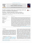 Research paper thumbnail of The effects of QuikClot Combat Gauze on hemorrhage control in the presence of hemodilution and hypothermia