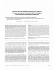 Research paper thumbnail of Relación de la densidad empresarial con la pobreza, la educación superior y la conectividad tecnológica, en las provincias y cantones de Costa Rica