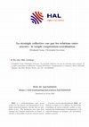 Research paper thumbnail of La stratégie collective vue par les relations entre acteurs : le couple coopération-coordination