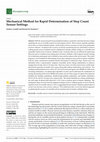 Research paper thumbnail of Mechanical Method for Rapid Determination of Step Count Sensor Settings