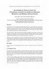 Research paper thumbnail of Accessibility Evaluation on Ethiopian and South African Airlines Website and Mobile Applications