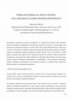 Research paper thumbnail of Paul Ricoeur ja narratiivinen identiteetti