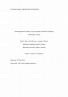 Research paper thumbnail of Autobiographical Forgetting, Social Forgetting, and Situated Forgetting: forgetting in context [Harris, Sutton, & Barnier]