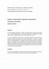 Research paper thumbnail of Programa de curso: partidos e reforma política no Brasil