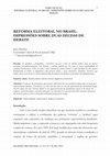 Research paper thumbnail of "Reforma política: Impressões sobre duas décadas de debate", Em Debate,  vol.5, n.5, 2013.