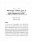 Research paper thumbnail of ANALYSING EMPLOYEE CHARACTERISTICS AND THEIR PERCEPTIONS ABOUT E-PROCUREMENT SYSTEMS’ BENEFITS IN THE AUSTRALIAN LOCAL GOVERNMENT CONTEXT: INNOVATION ADOPTION PERSPECTIVE