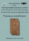 Research paper thumbnail of 10th meeting of the WBRG of the ICAZ. Programme and abstracts