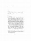 Research paper thumbnail of “Perfect Constructions in Syrian Arabic”. In Cabredo-Hofherr, Particia & Laca, Brenda (eds.), Layers of Aspect. CSLI Publications, Stanford. pp. 23-42. 