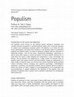 Research paper thumbnail of Populism