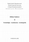 Research paper thumbnail of Debiuty Naukowe II. Terminologia - translatoryka - terminografia