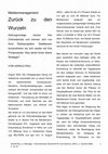 Research paper thumbnail of Medienmanagement: Zurück zu den Wurzeln