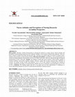 Research paper thumbnail of Nurses Attitudes and Perceptions of Nursing Research: An Indian Perspective