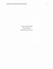 Research paper thumbnail of College athletes and sleep