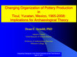 Research paper thumbnail of Changing Organization of Pottery Production in Ticul, Yucatan, Mexico, 1965-2008: Implications for Archaeological Theory