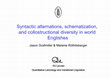 Research paper thumbnail of Syntactic alternations, schematization, and collostructional diversity in World Englishes