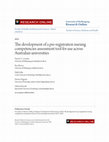 Research paper thumbnail of The development of a pre-registration nursing competencies assessment tool for use across Australian universities