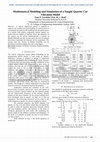 Research paper thumbnail of Mathematical Modelling and Simulation of a Simple Quarter Car Vibration Model