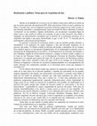 Research paper thumbnail of Resistencia y política. Notas para la Argentina de hoy (publicado el 1/3/2016)