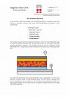 Research paper thumbnail of ORGANIC PHOTOVOLTAICS WORKING PRINCIPLES