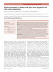 Research paper thumbnail of Autism assessment in children with optic nerve hypoplasia and other vision impairments