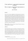 Research paper thumbnail of "Como aperfiçoar a representação proporcional no Brasil", Revista Cadernos de Estudos Sociais e Políticos, v.4, n.7, jan-junho 2015