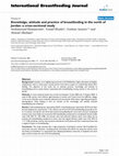 Research paper thumbnail of Knowledge, attitude and practice of breastfeeding in the north of Jordan: A cross-sectional study