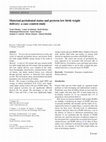 Research paper thumbnail of Maternal periodontal status and preterm low birth weight delivery: a case–control study