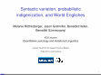 Research paper thumbnail of Syntactic variation, probabilistic indigenization, and World Englishes